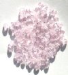 100 4mm Faceted True Pink